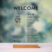 Modernes Ferienhaus Willkommen Acrylschild (Neutral)