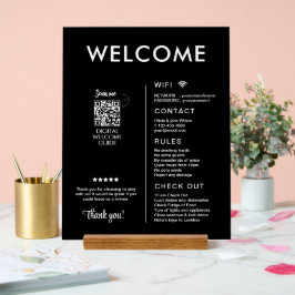 Modernes Ferienhaus Willkommen Acrylschild