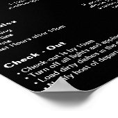 Modernes Ferienhaus Willkommen Plakat (Ecke)