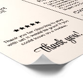 Modernes Ferienhaus Willkommen Poster (Ecke)