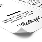 Modernes Ferienhaus Willkommen Poster (Ecke)