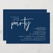 Modernes Fest nach dem Party Hochzeitsessen Einladung (Vorne/Hinten)