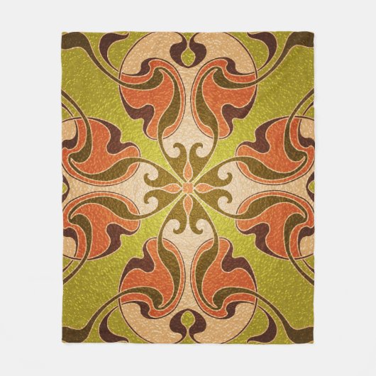 Modernes, festes Glasfenster Fleecedecke (Vorderseite)