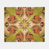 Modernes, festes Glasfenster Fleecedecke (Vorderseite (Horizontal))