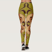 Modernes, festes Glasfenster Leggings (Rückseite)