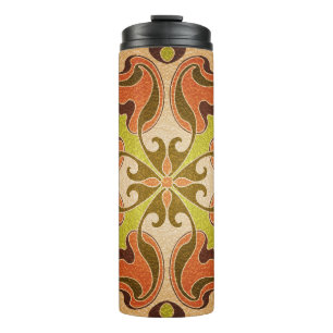Modernes, festes Glasfenster Thermosbecher