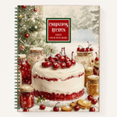 Modernes, festes Rezept-Notebook mit individuellem Notizblock (Vorderseite)