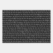 Modernes Festiv sei frohe Liebe Joy Geschenkpapier Set (Vorderseite 3)