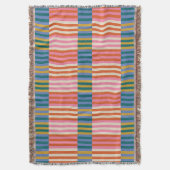 Modernes festlich Kariert gestreiftes Decke (Vorderseite Vertikal)