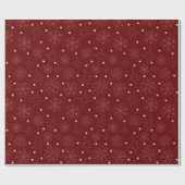 Modernes, festlich Niedliches Weihnachtsmuster Geschenkpapier (Flach)