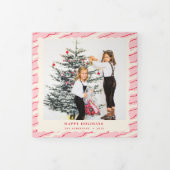 Modernes festliches Foto Weihnachten Dreifach Gefaltete Urlaubskarte (Cover)