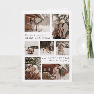 Modernes festliches Foto - Weihnachtsfeier abgeleg Karte