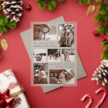Modernes festliches Sieben-Foto-Collage Weihnachte Acryleinladungen<br><div class="desc">Modern Festival Sieben Foto Collage Weihnachts-Weihnachtskarte</div>