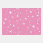 Modernes festliches und sonniges Weihnachtsmuster Geschenkpapier Set (Vorderseite 3)