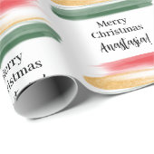 Modernes festliches Weihnachtsgebäck Geschenkpapier (Rolleneckpunkt)