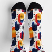 Modernes Festspiel mit Sternexplosion Weihnachten  Socken (Oben)