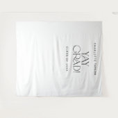 Modernes Fete Yay Grad Abschluss Foto Hintergrund Wandteppich (Vorderseite (Horizontal))