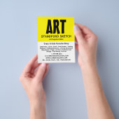 Modernes, fett, Art Supplies Store Flyer (Gruppe)