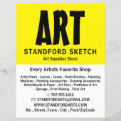 Modernes, fett, Art Supplies Store Flyer (Vorne)