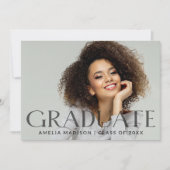 Modernes, fett dunkles, transparentes Foto Grad 2 Ankündigung (Vorderseite)