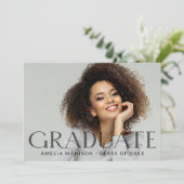 Modernes, fett dunkles, transparentes Foto Grad 2 Ankündigung (Stehend Vorderseite)