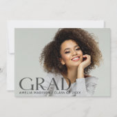 Modernes, fett dunkles, transparentes Foto Grad 2 Ankündigung (Vorderseite)