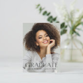 Modernes, fett dunkles, transparentes Foto Postkarte (Stehend Vorderseite)