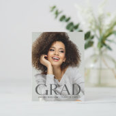 Modernes, fett dunkles, transparentes Foto Postkarte (Stehend Vorderseite)