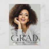 Modernes, fett dunkles, transparentes Foto Postkarte (Vorderseite)