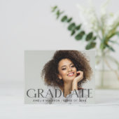 Modernes, fett dunkles, transparentes Foto Postkarte (Stehend Vorderseite)