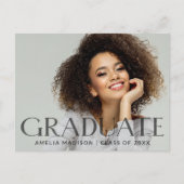 Modernes, fett dunkles, transparentes Foto Postkarte (Vorderseite)