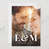 Modernes, fett formatiertes Foto Save The Date (Vorderseite)