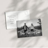 Modernes, fett formatiertes Skript-Foto ändert das Postkarte