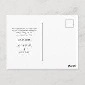 Modernes, fett formatiertes Skript-Foto ändert das Postkarte (Rückseite)