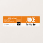 Modernes Fett, Juice Bar, detailliert Visitenkarten (Außenseite Aufgefaltet)