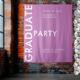 Modernes, fett Lila Personalisieren des Abschlusse Wandteppich