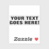 Modernes, fett Minimalistisches Beruflicher Text Aufkleber (Blatt)