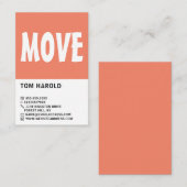 Modernes, fett- und entferntes Unternehmen Visitenkarte (Vorne/Hinten)