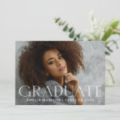 Modernes, fett weißes, transparentes Foto Ankündigung (Stehend Vorderseite)