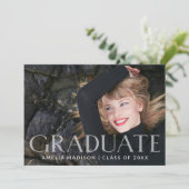 Modernes, fett weißes, transparentes Foto Grad 2 Ankündigung (Stehend Vorderseite)