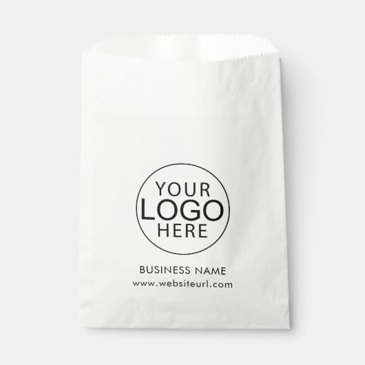 Modernes Firmenlogo Anpassbar Geschenktütchen (Vorderseite)