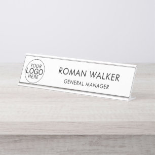 Modernes Firmenlogo Corporate Custom Schreibtischnamensplakette