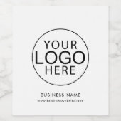 Modernes Firmenlogo Corporate Custom Weinetikett (Einzelnes Label)