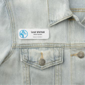 Modernes Firmenlogo Dental Assistant Custom Namensschild (Beispiel)