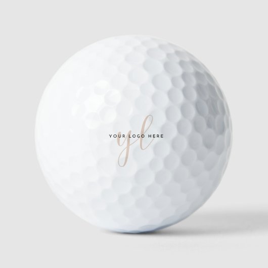 Modernes Firmenlogo Einfache Markenwerbung Golfball (Vorderseite)