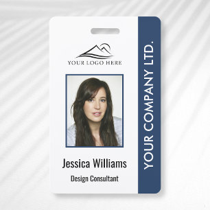 Modernes Firmenlogo Foto Mitarbeiter-ID Namensschi Ausweis