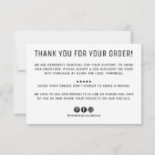 Modernes Firmenlogo-Geschäft Vielen Dank Einladung (Rückseite)