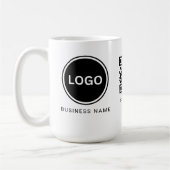 Modernes Firmenlogo Kaffeetasse (Links)