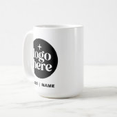 Modernes Firmenlogo-Mitarbeiter-Kaffeetasse Kaffeetasse (Vorderseite Links)