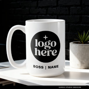 Modernes Firmenlogo-Mitarbeiter-Kaffeetasse Kaffeetasse